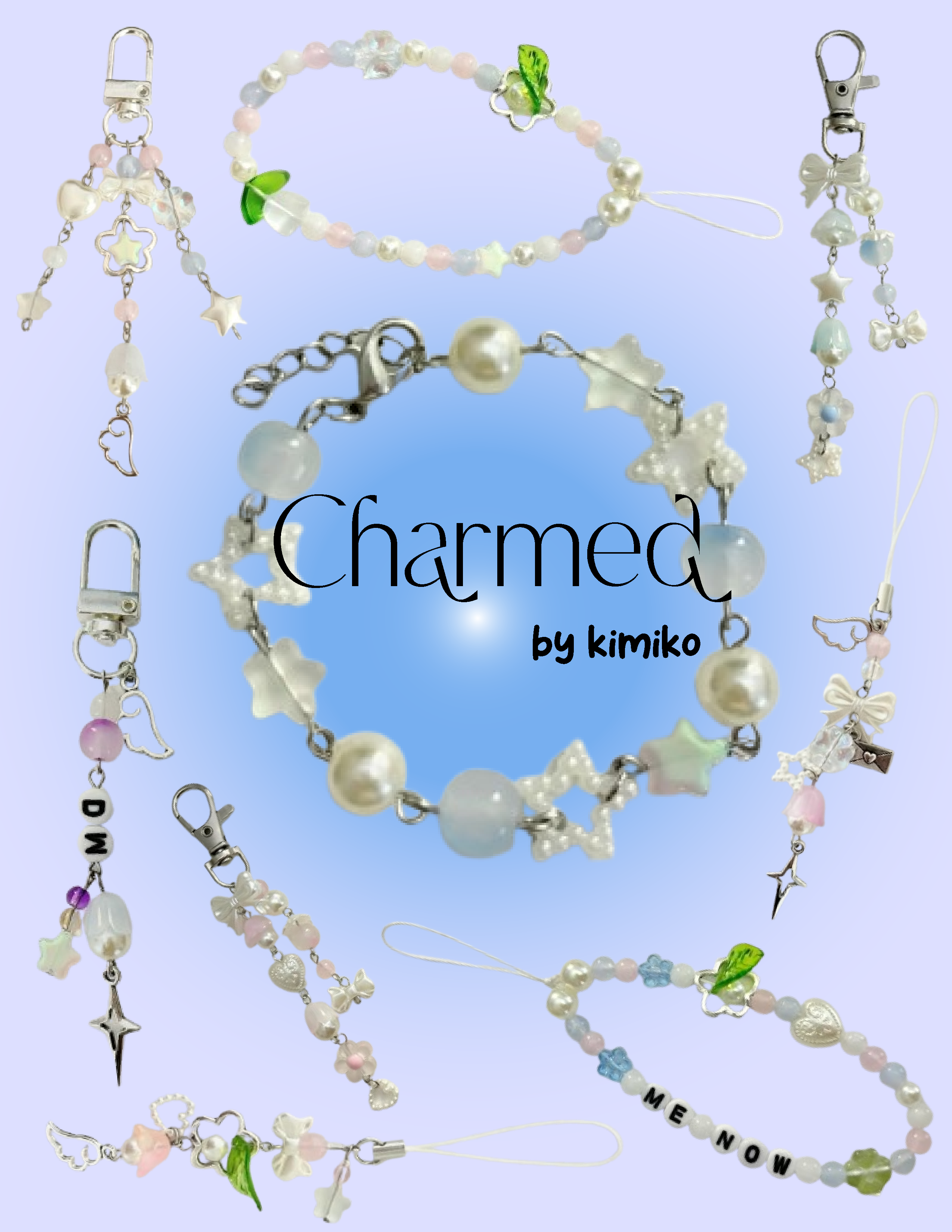 Poster advertising a jewelry making Instagram account